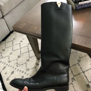 Louis Vuitton Black Heritage Riding Boots